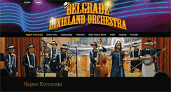 Desktop Screenshot of belgradedixielandorchestra.com